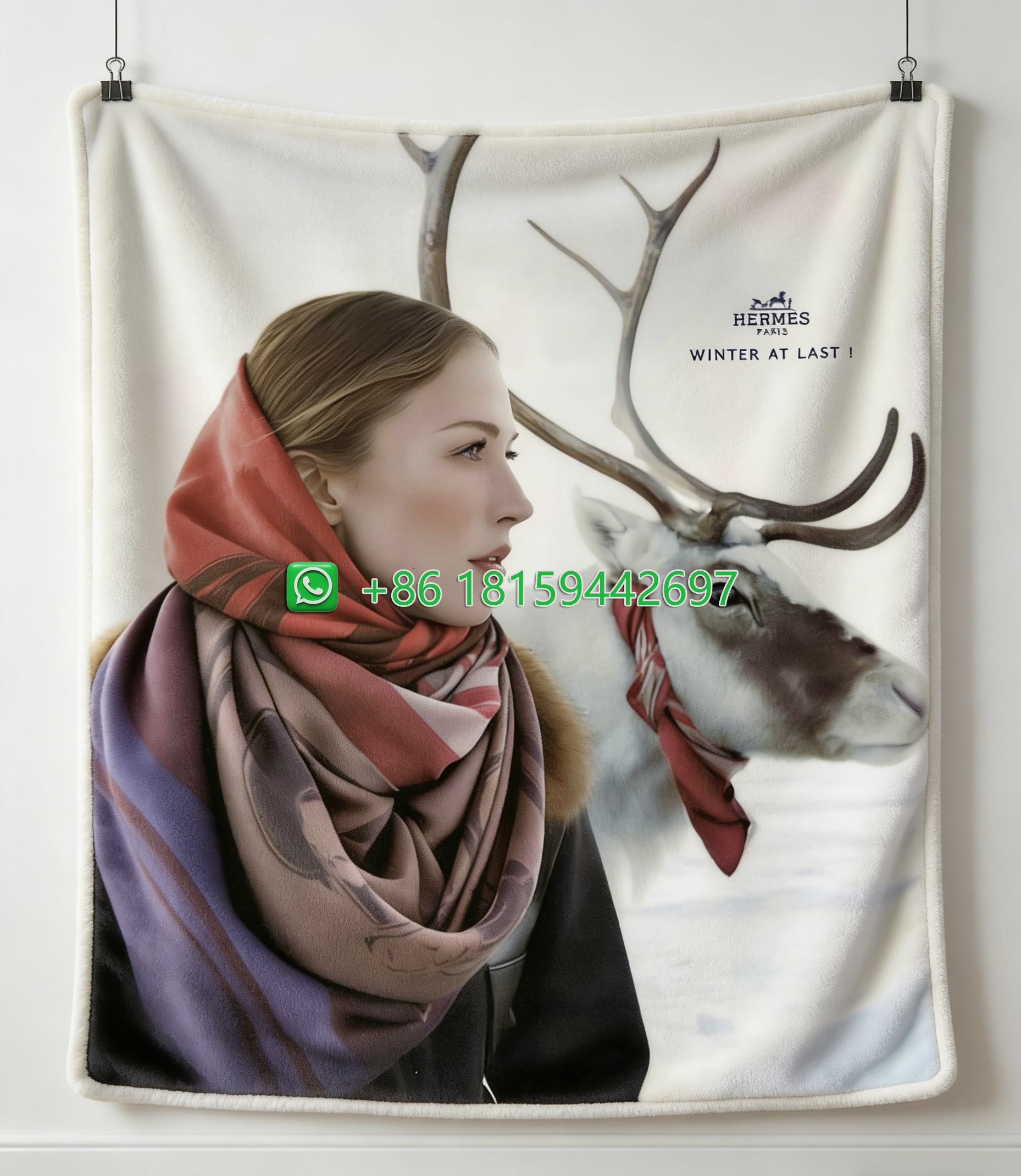 Hermes Throw Blankets